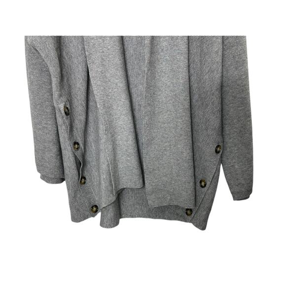 Cyrus Grey Open Cardigan Sweater with Button Sides Women's Size XL New $110 - Picture 3 of 8
